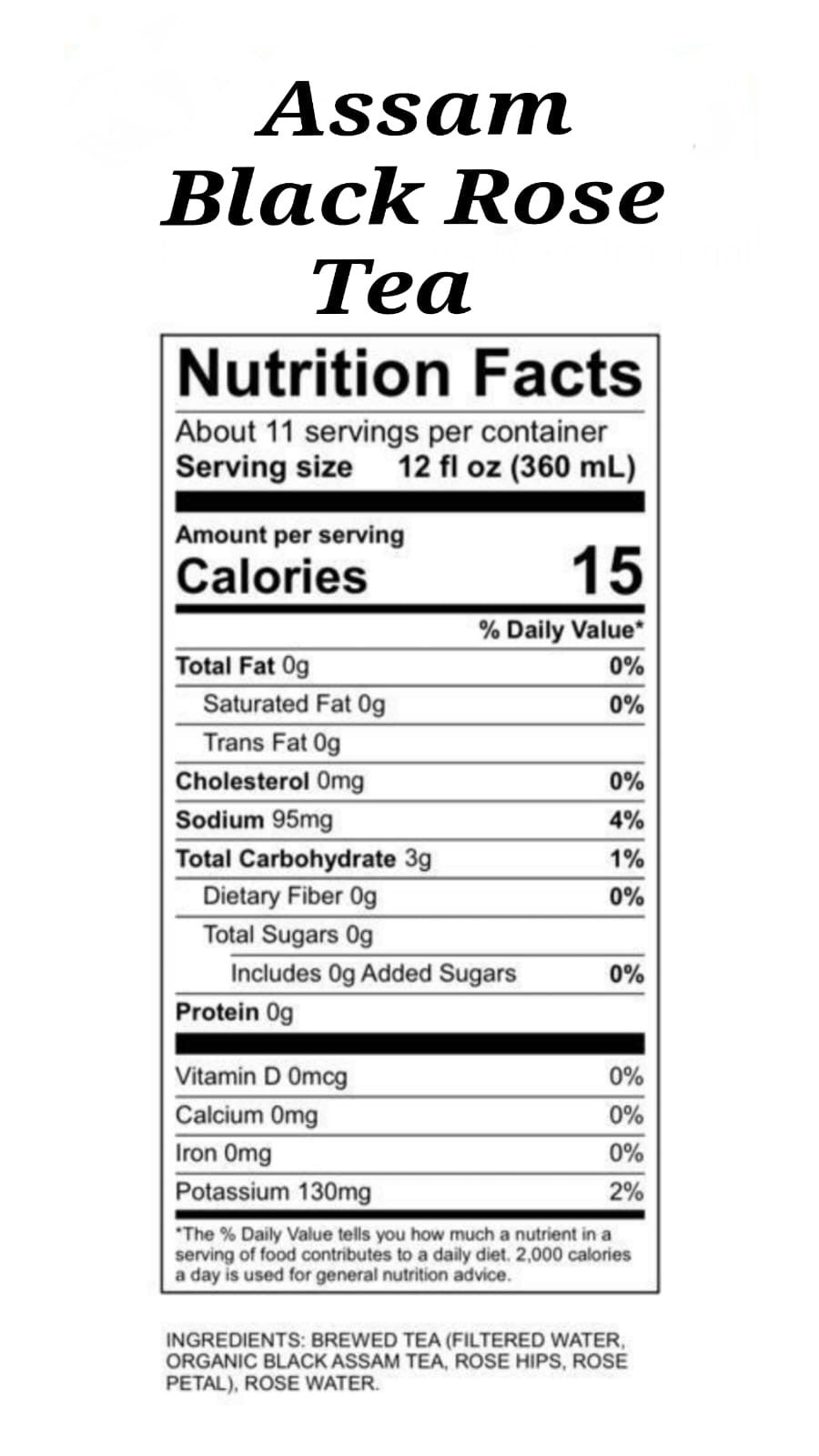 Assam Black Rose Cold Brew Tea